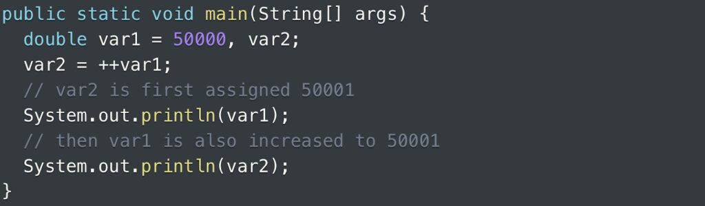 Java code