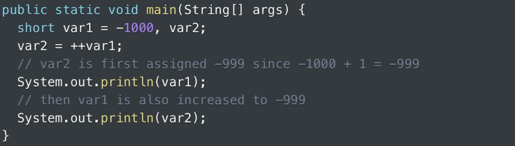 Java code