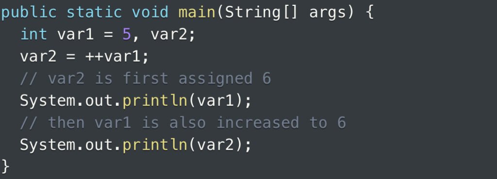 Java code