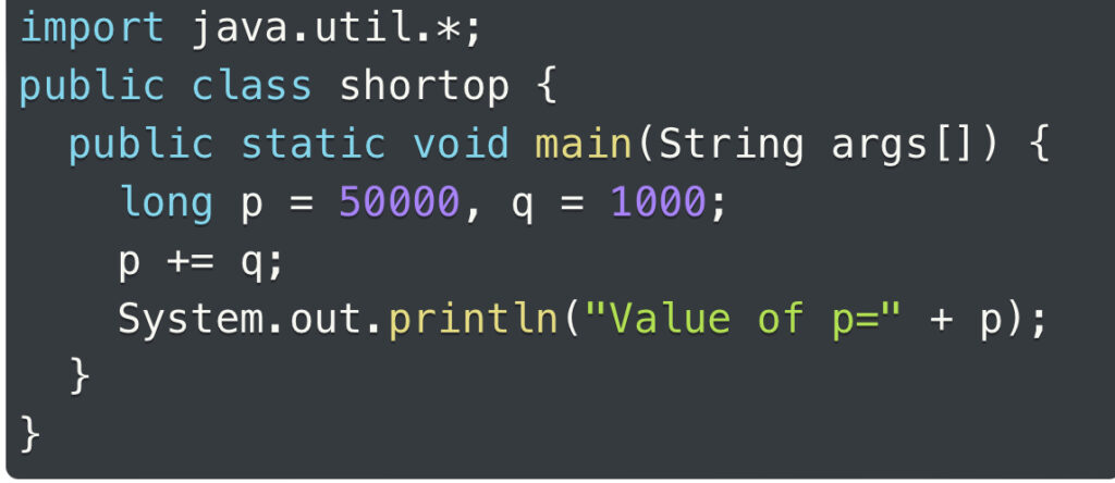Java code