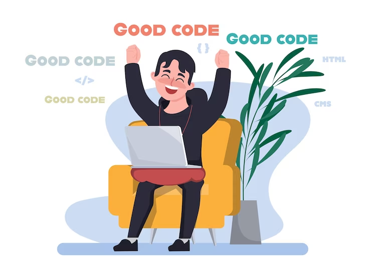 Сoding Developer with Laptop at Work From Home