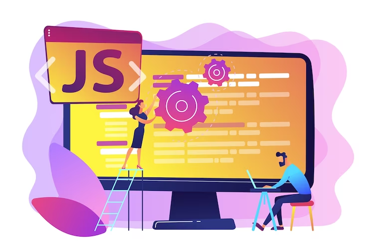 Illustration: Two Programmers Using JavaScript